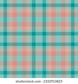 Plaid seamless pattern. Check fabric texture. Vector textile print design.
