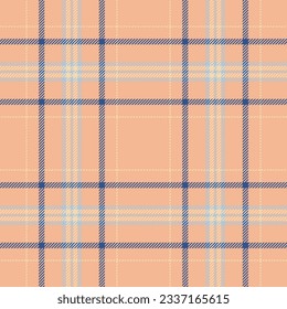Plaid seamless pattern. Check fabric texture. Vector textile print design.