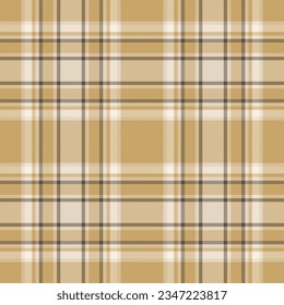 Plaid seamless pattern. Check fabric texture. Vector textile print design.