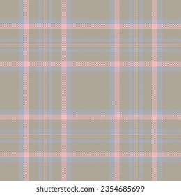 Plaid seamless pattern. Check fabric texture. Vector textile print design.