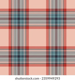 Patrón sin fisuras. Comprobar la textura de tela. Diseño de impresión textil vectorial.