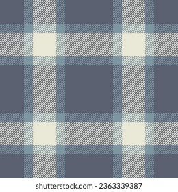Plaid seamless pattern. Check fabric texture. Vector textile print design.