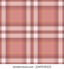 Plaid seamless pattern. Check fabric texture. Vector textile print design.