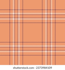 Plaid seamless pattern. Check fabric texture. Vector textile print design.