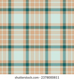 Plaid seamless pattern. Check fabric texture. Vector textile print design.