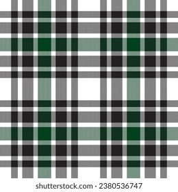 Plaid seamless pattern. Check fabric texture. Vector textile print design.