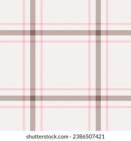 Plaid seamless pattern. Check fabric texture. Vector textile print design.