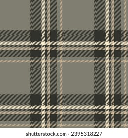 Plaid seamless pattern. Check fabric texture. Vector textile print design.