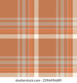 Plaid seamless pattern. Check fabric texture. Vector textile print design.