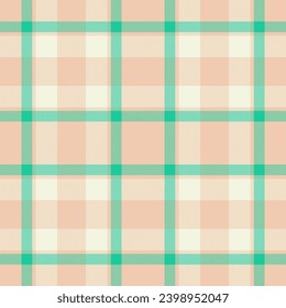 Plaid seamless pattern. Check fabric texture. Vector textile print design.