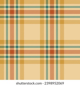 Plaid seamless pattern. Check fabric texture. Vector textile print design.