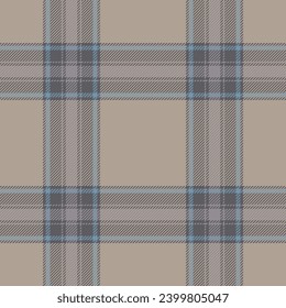 Plaid seamless pattern. Check fabric texture. Vector textile print design.