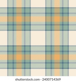 Plaid seamless pattern. Check fabric texture. Vector textile print design.