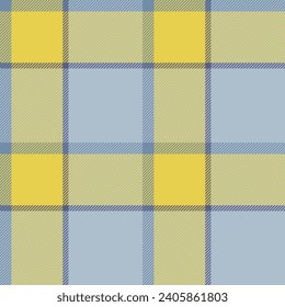 Plaid seamless pattern. Check fabric texture. Vector textile print design.