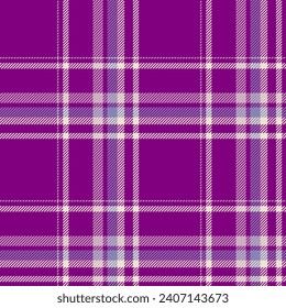 Plaid seamless pattern. Check fabric texture. Vector textile print design.