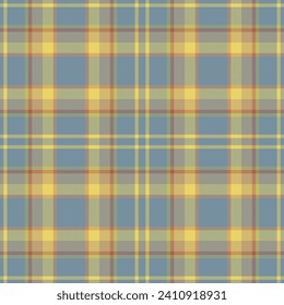 Plaid seamless pattern. Check fabric texture. Vector textile print design.