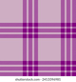 Plaid seamless pattern. Check fabric texture. Vector textile print design.