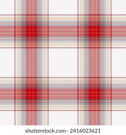 Plaid seamless pattern. Check fabric texture. Vector textile print design.