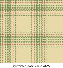 Plaid seamless pattern. Check fabric texture. Vector textile print design.