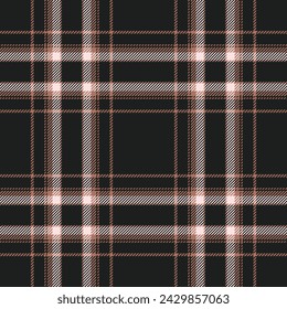 Plaid seamless pattern. Check fabric texture. Vector textile print design.