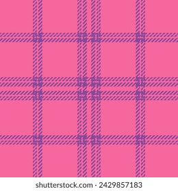 Plaid seamless pattern. Check fabric texture. Vector textile print design.