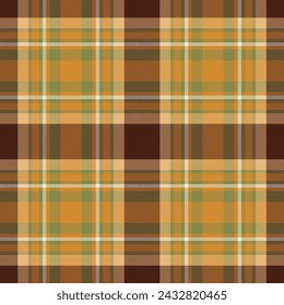 Plaid seamless pattern. Check fabric texture. Vector textile print design.