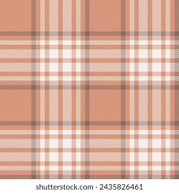 Plaid seamless pattern. Check fabric texture. Vector textile print design.