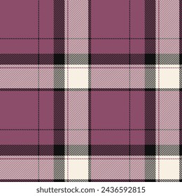 Plaid seamless pattern. Check fabric texture. Vector textile print design.
