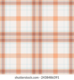 Plaid seamless pattern. Check fabric texture. Vector textile print design.