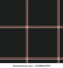 Plaid seamless pattern. Check fabric texture. Vector textile print design.