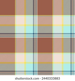 Plaid seamless pattern. Check fabric texture. Vector textile print design.