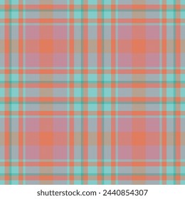 Plaid seamless pattern. Check fabric texture. Vector textile print design.