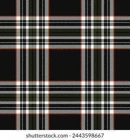 Plaid seamless pattern. Check fabric texture. Vector textile print.