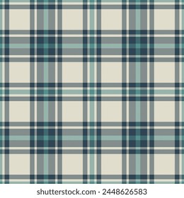 Patrón sin costuras. Compruebe la textura de la tela. Estampado textil de Vector.