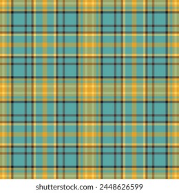 Plaid seamless pattern. Check fabric texture. Vector textile print.