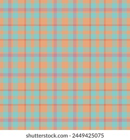 Plaid seamless pattern. Check fabric texture. Vector textile print.