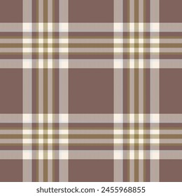 Plaid seamless pattern. Check fabric texture. Vector textile print.