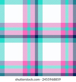 Plaid seamless pattern. Check fabric texture. Vector textile print.