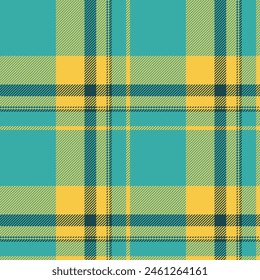 Plaid seamless pattern. Check fabric texture. Vector textile print.