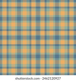 Plaid seamless pattern. Check fabric texture. Vector textile print.