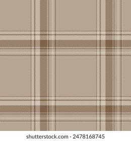 Plaid seamless pattern. Check fabric texture. Vector textile print.