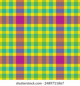 Patrón sin costuras. Compruebe la textura de la tela. Estampado textil de Vector.