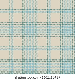 Plaid seamless pattern. Check fabric texture. Vector textile print.