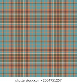 Plaid seamless pattern. Check fabric texture. Vector textile print.