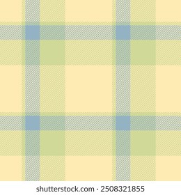 Plaid seamless pattern. Check fabric texture. Vector textile print.