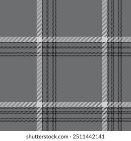 Plaid seamless pattern. Check fabric texture. Vector textile print.