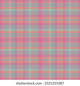 Plaid seamless pattern. Check fabric texture. Vector textile print.