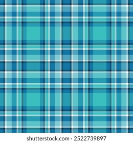 Plaid seamless pattern. Check fabric texture. Vector textile print.