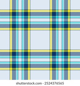 Plaid seamless pattern. Check fabric texture. Vector textile print.