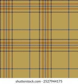 Plaid seamless pattern. Check fabric texture. Vector textile print.
